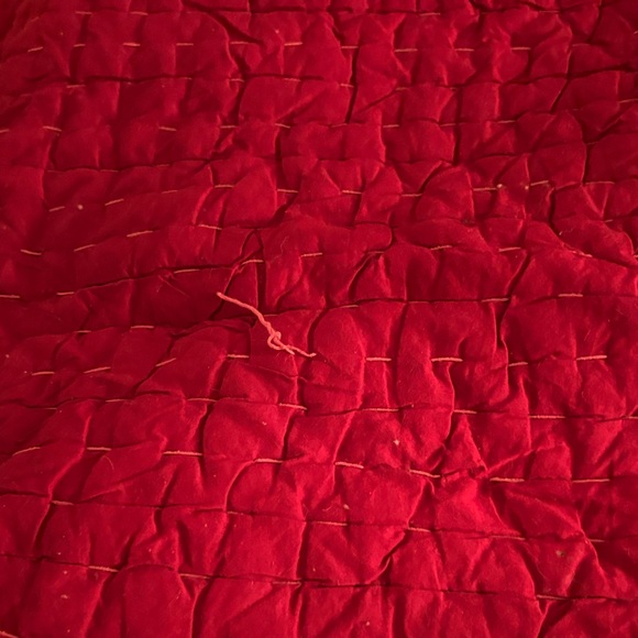 The Company Store Rich Red Quilted Bedding - Picture 7 of 8